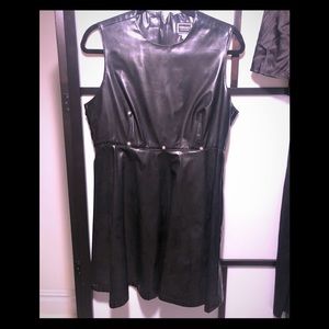 Vintage Versace pleather dress
